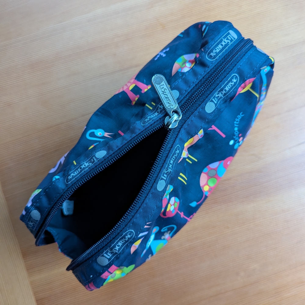 Colorful Animal Print Cosmetic Bag - Picture 2 of 3